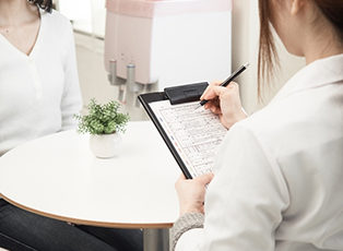 親切、丁寧なカウンセリング